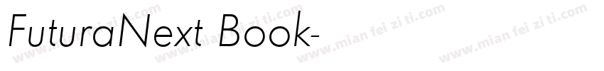 FuturaNext Book字体转换